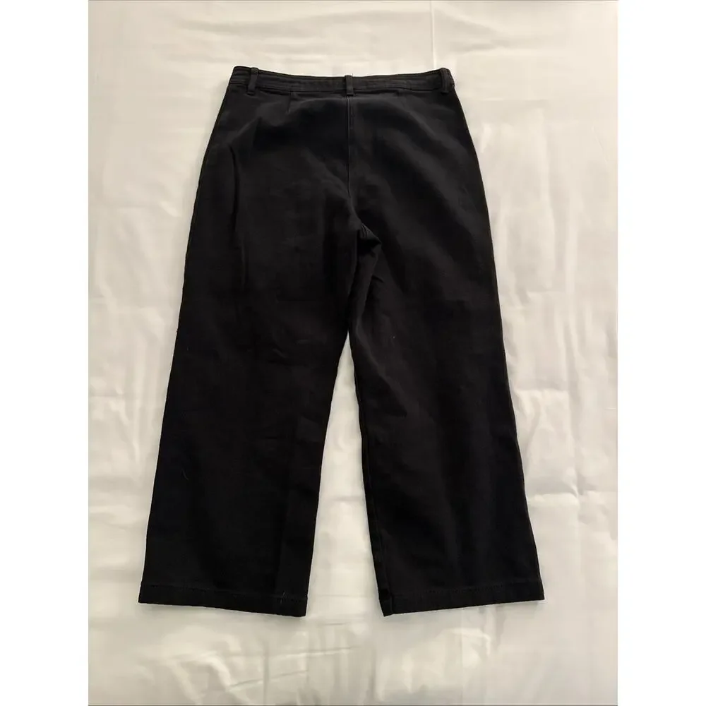 Aritzia Wilfred Free • Modern Utility Pant Women's‎ Size 0 In Black Wide Leg - Picture 7 of 7
